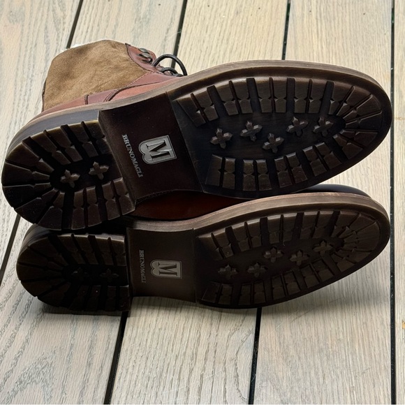 New! Bruno Magli Cerone Leather Suede Faux Fur Lined Size 7 1/2 M DD314A MB1C - Picture 10 of 10